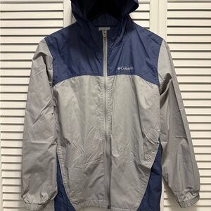 Columbia Kids' Navy and Light Gray Raincoat
